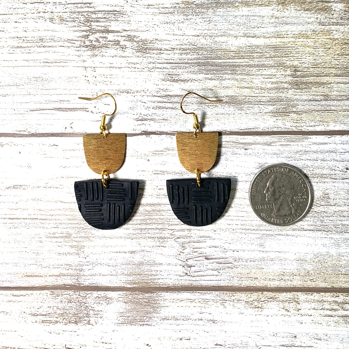 Black Patterned Dangles