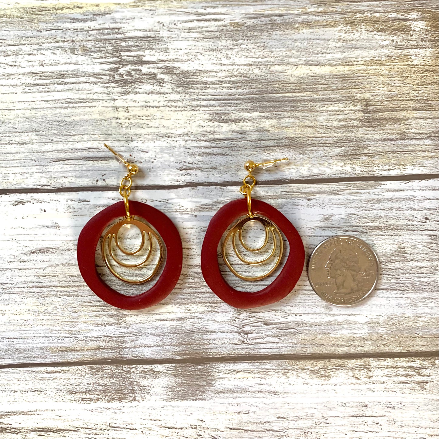 Circle Statement Earrings