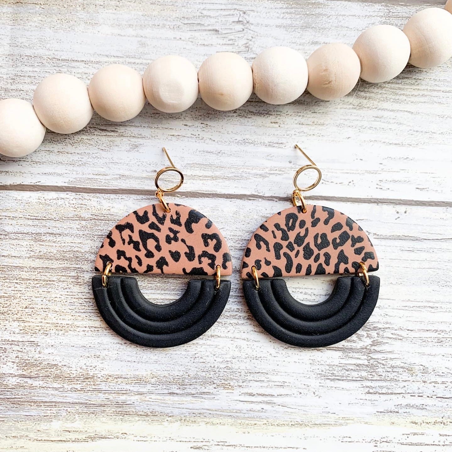 Leopard Print Dangles