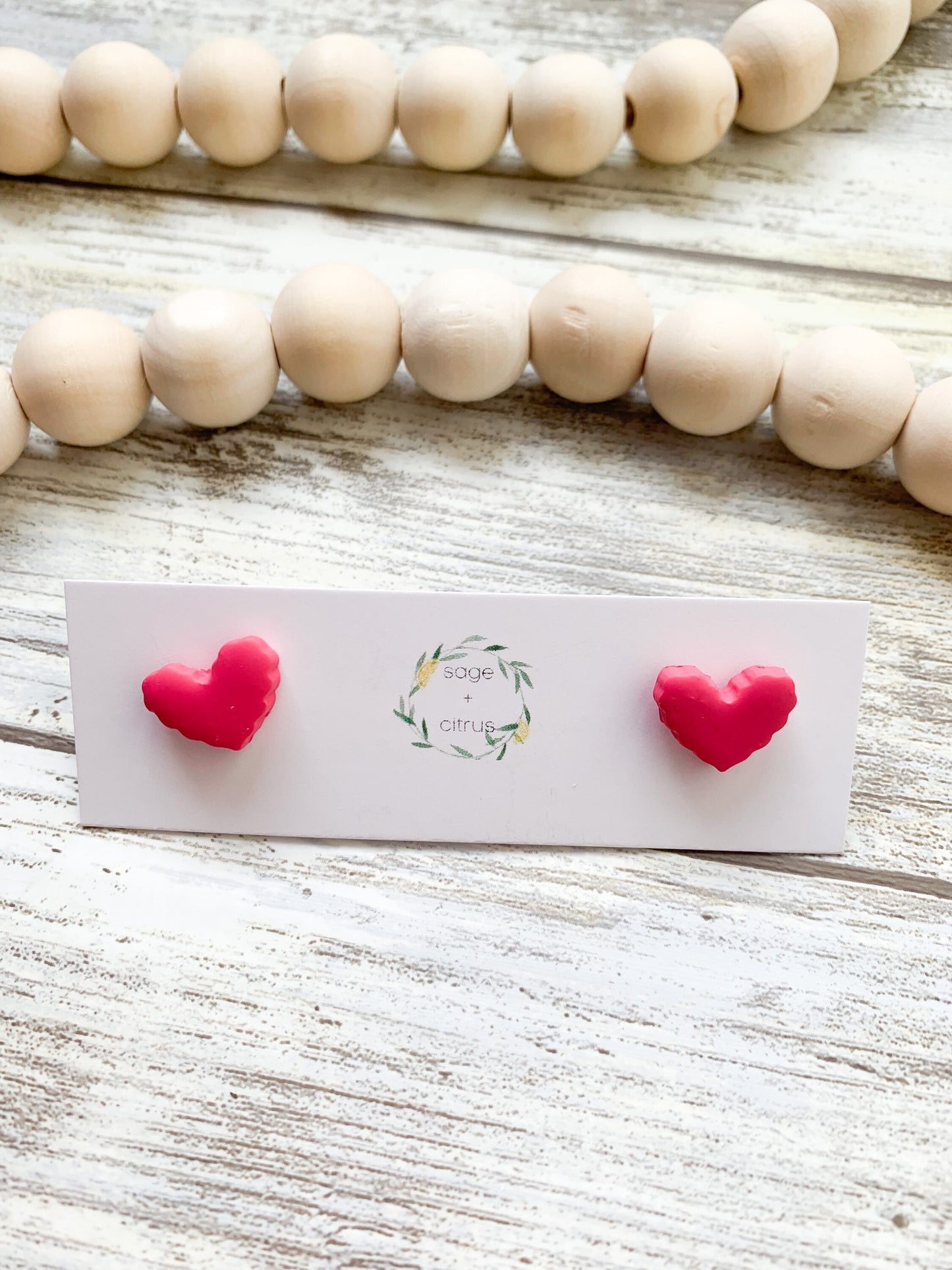Heart Stud Earrings