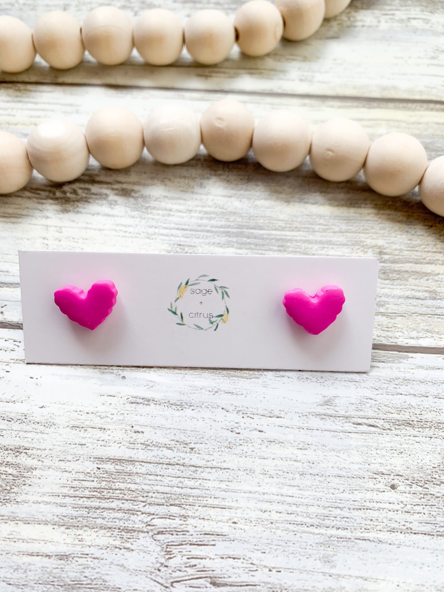 Heart Stud Earrings