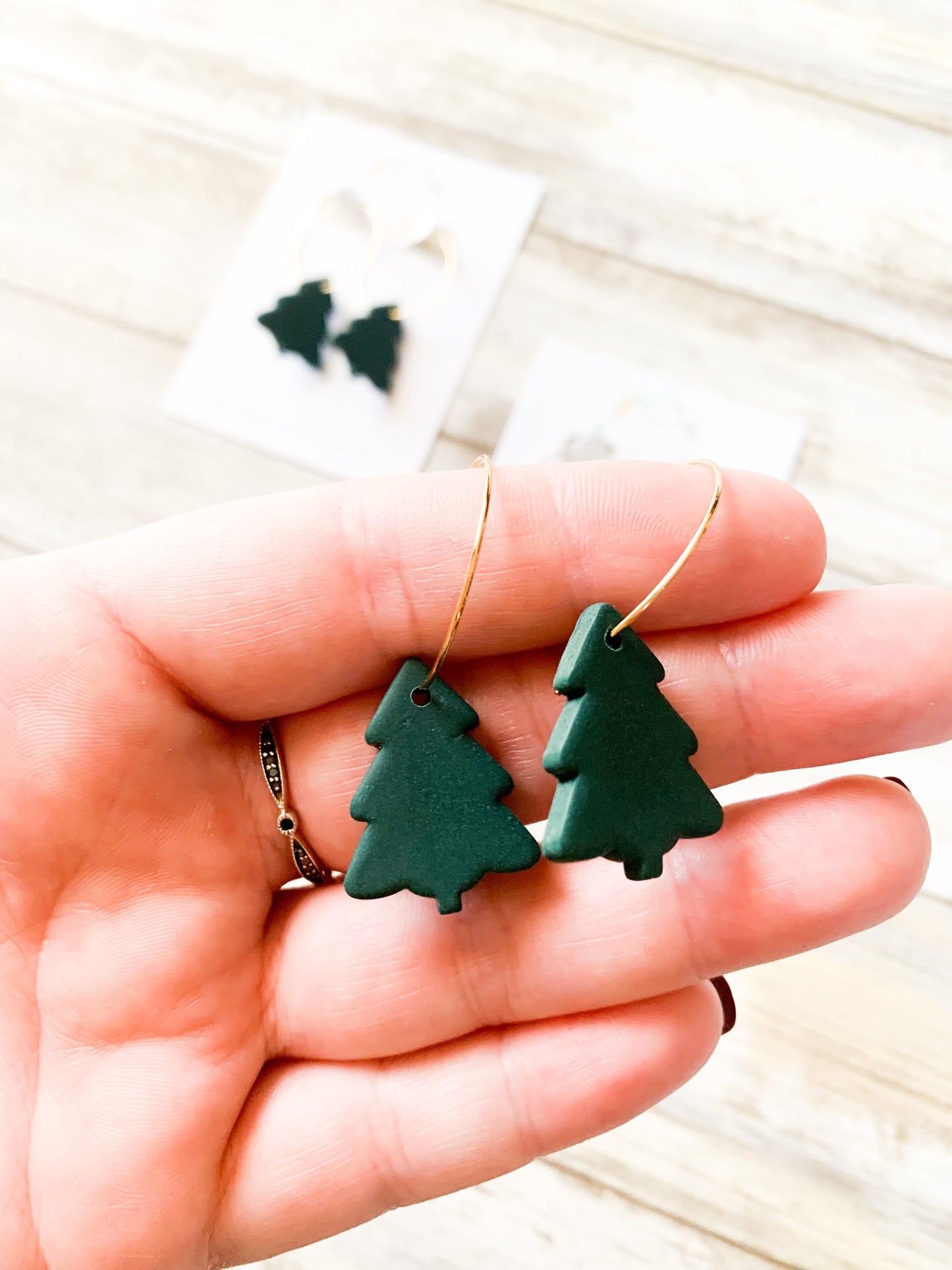 Christmas Tree Hoops
