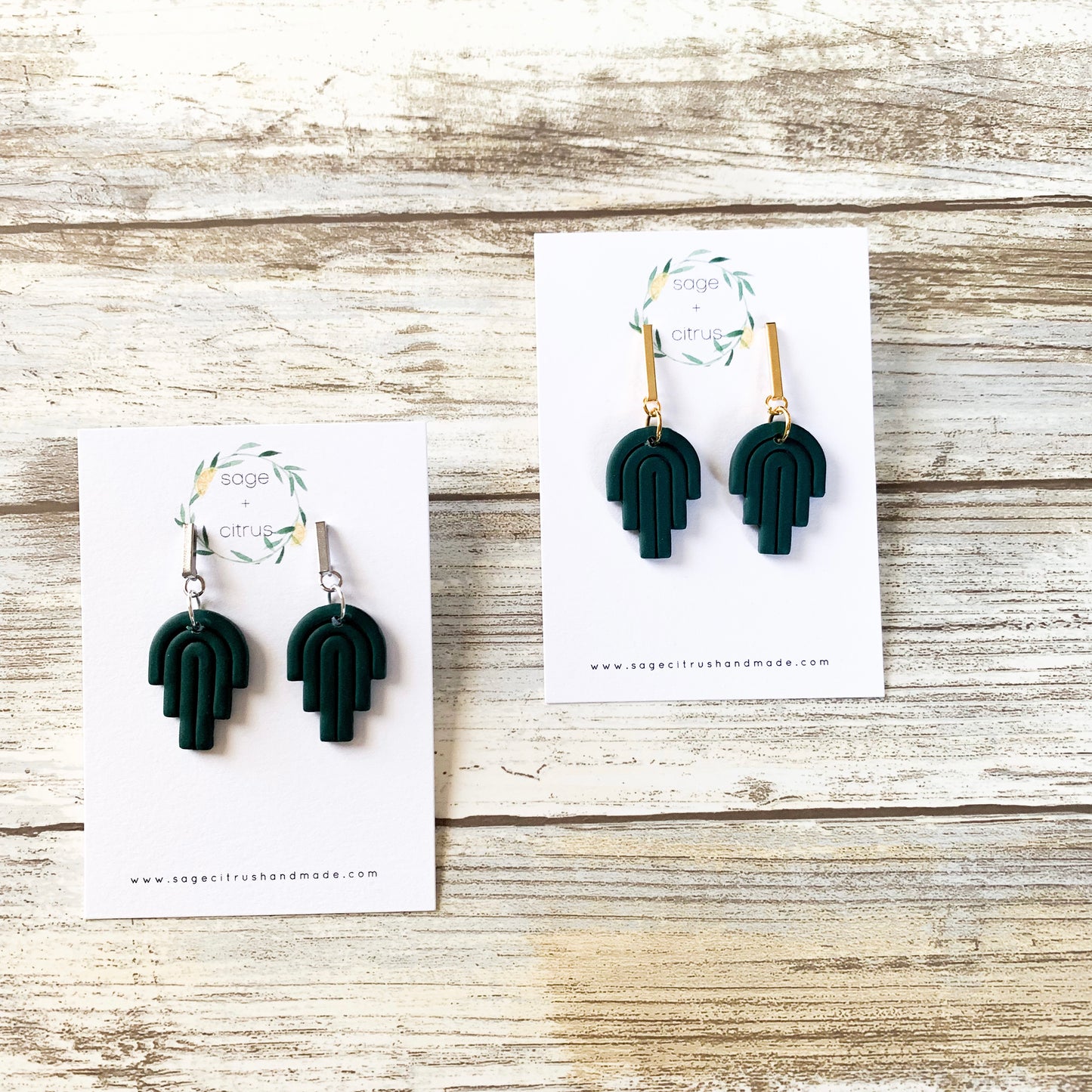 Small Green Arch Dangles