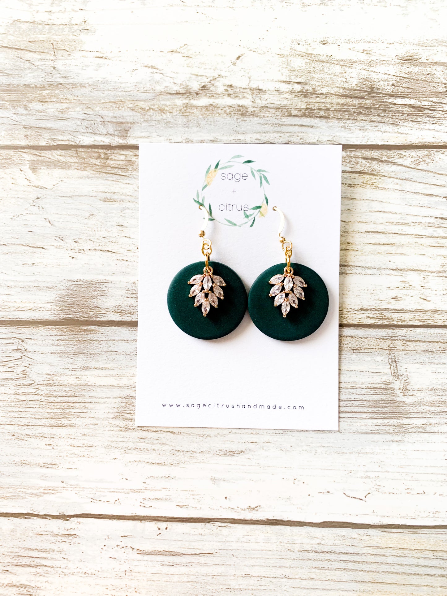 Green CZ Dangles
