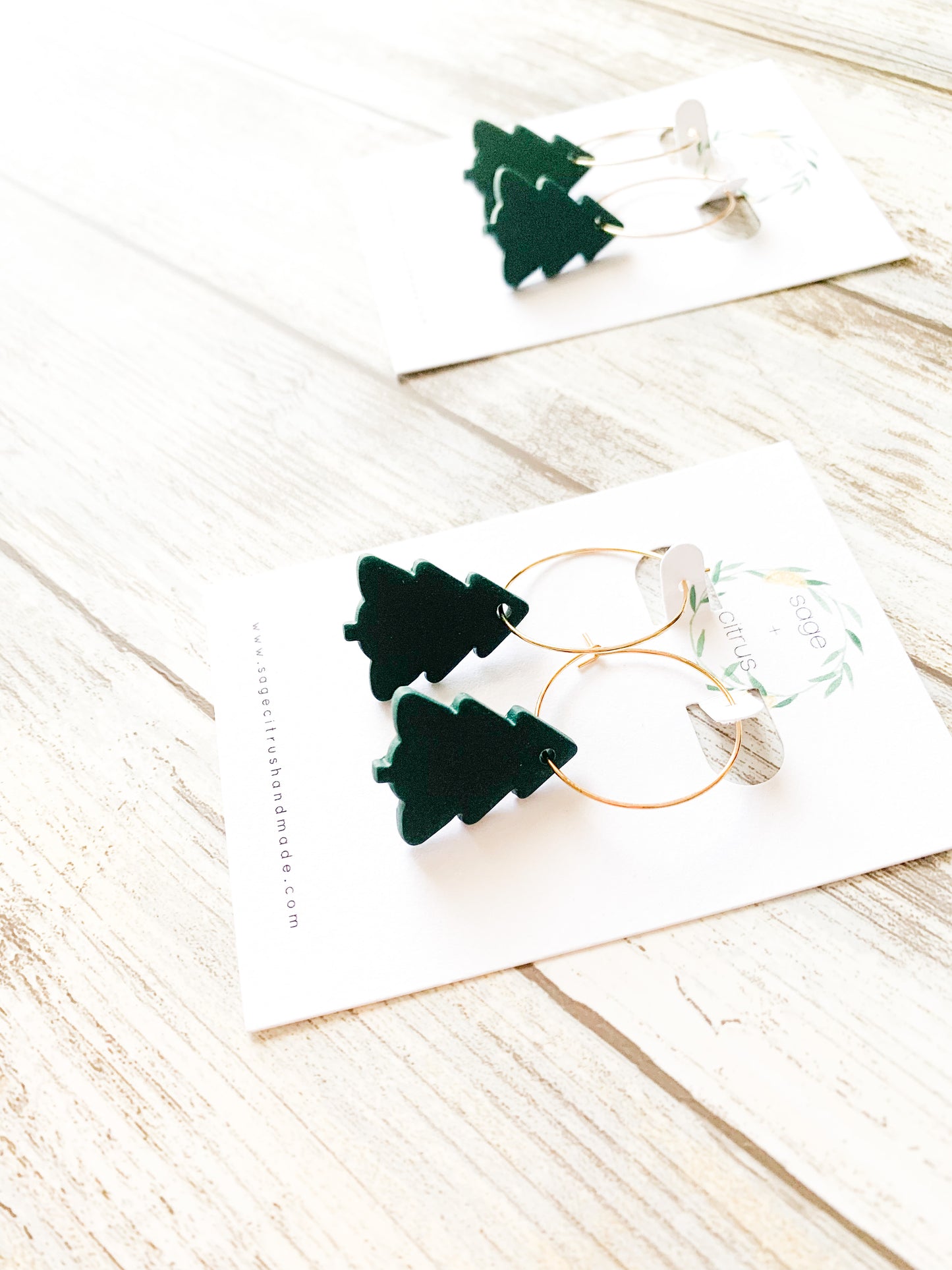 Christmas Tree Hoops