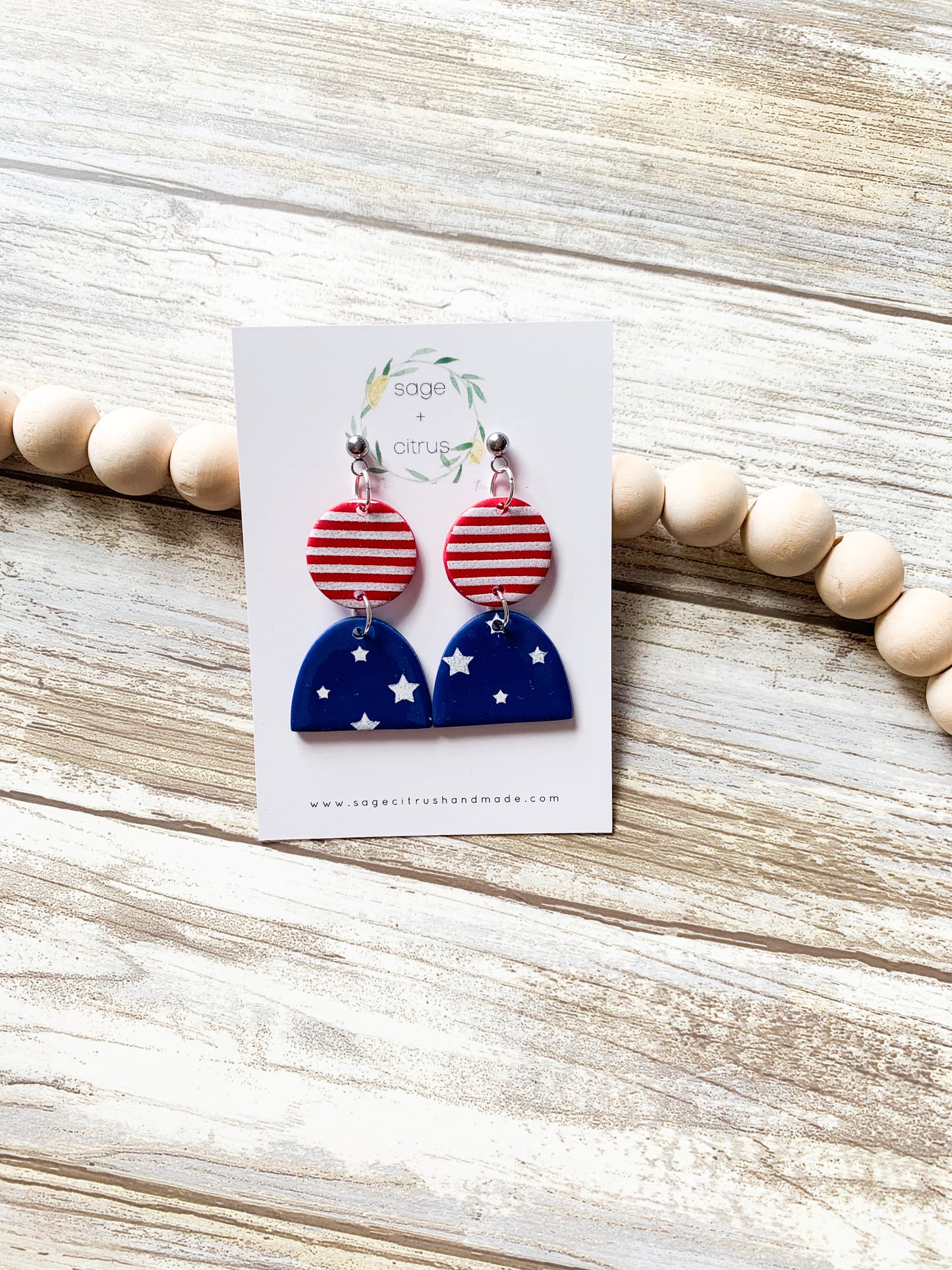Polka Dot & Stripe Dangles