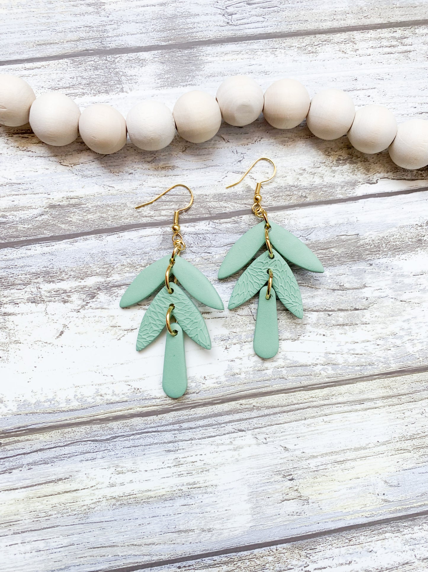 Three Tiered Leaf Dangles