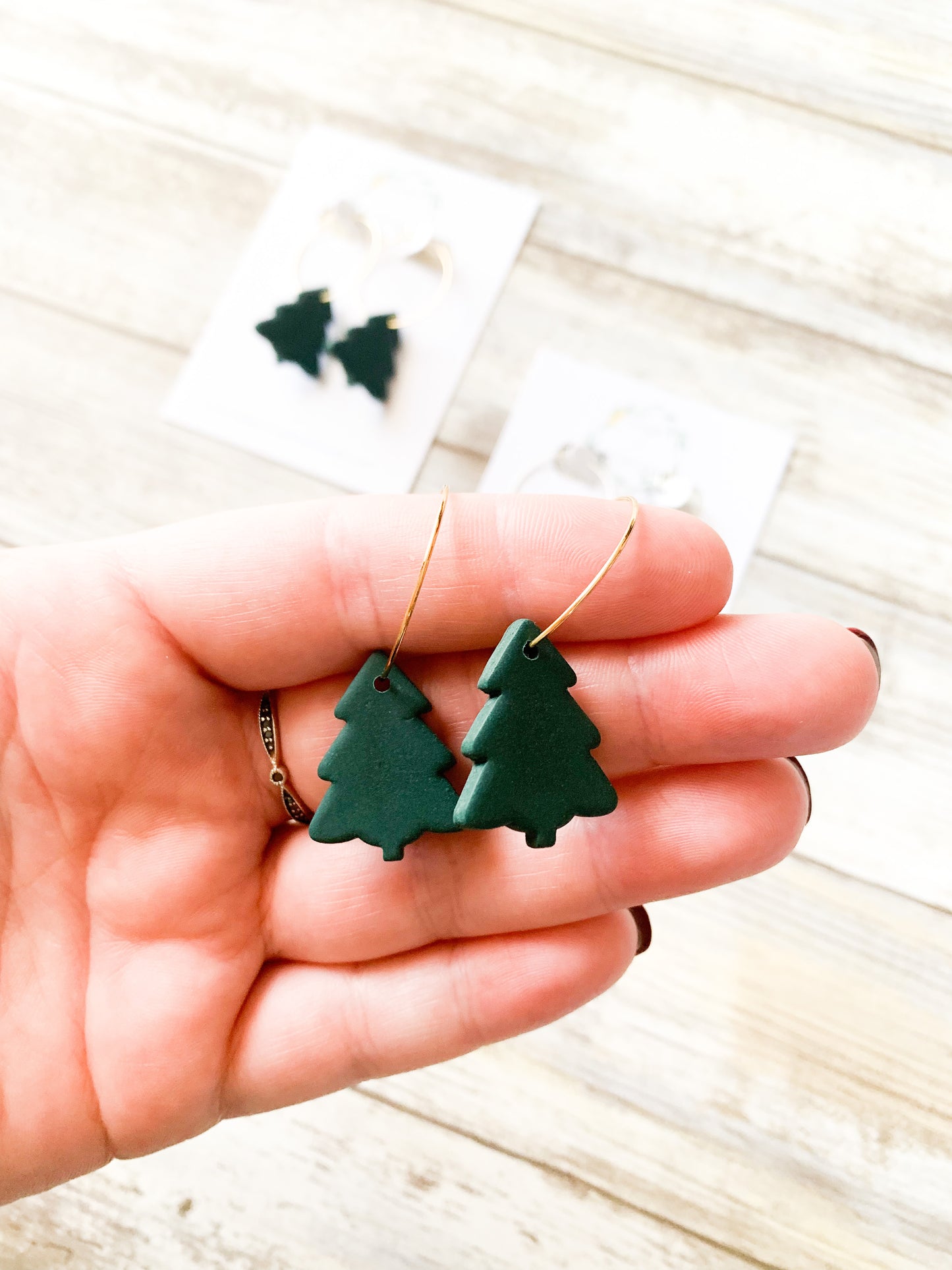 Christmas Tree Hoops
