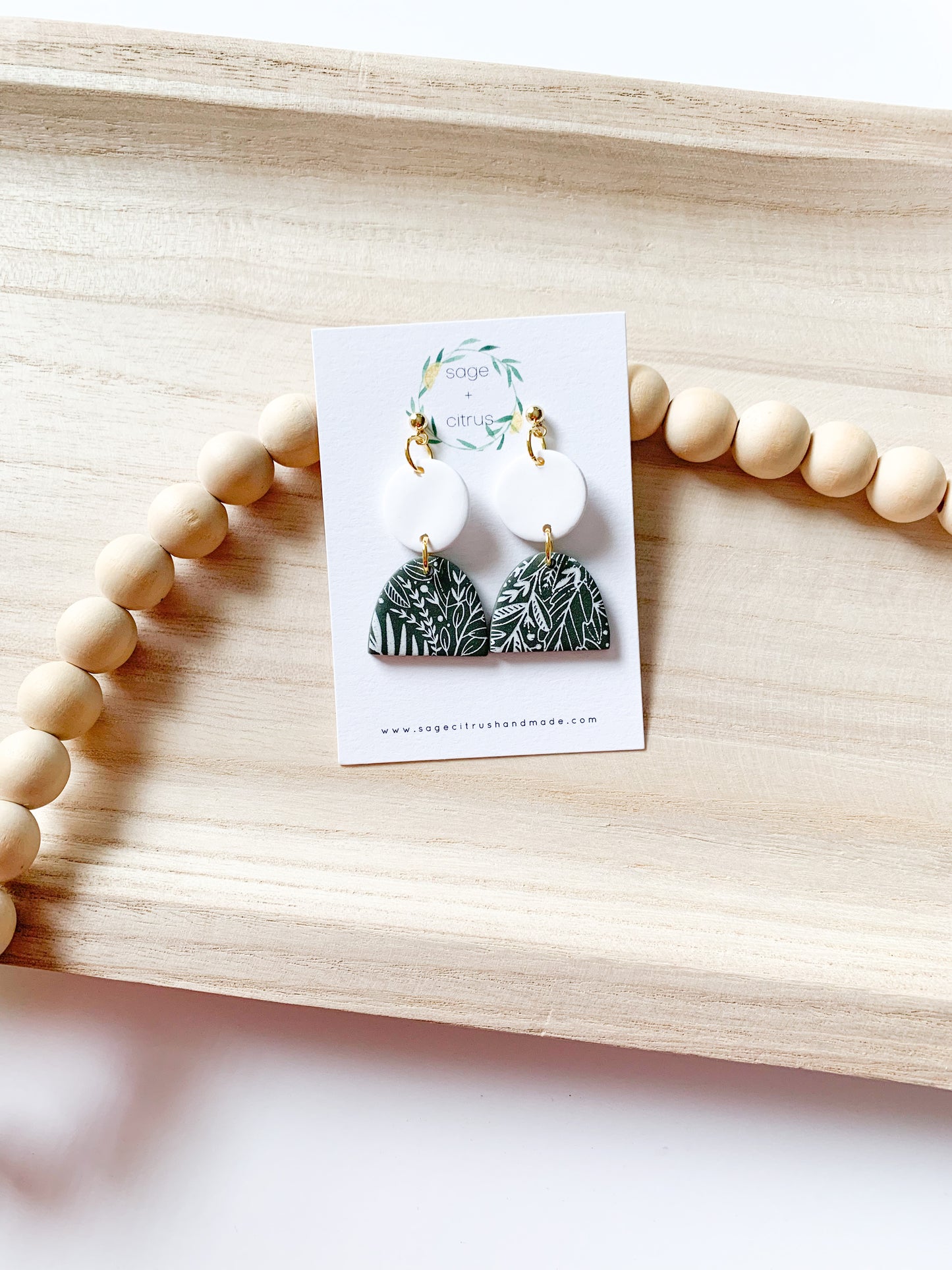 Fall Pattern Dangles - Olive