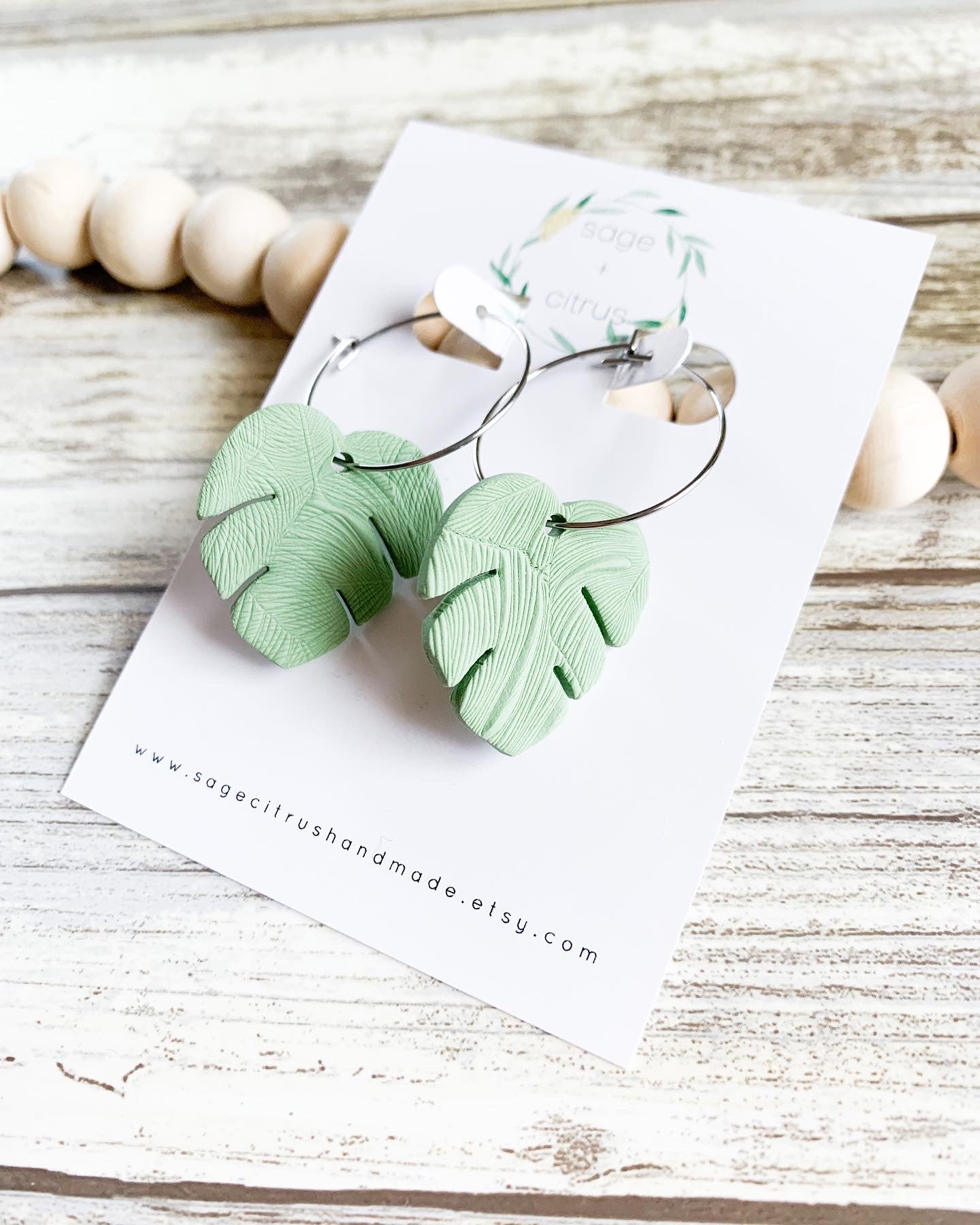 Monstera Hoops