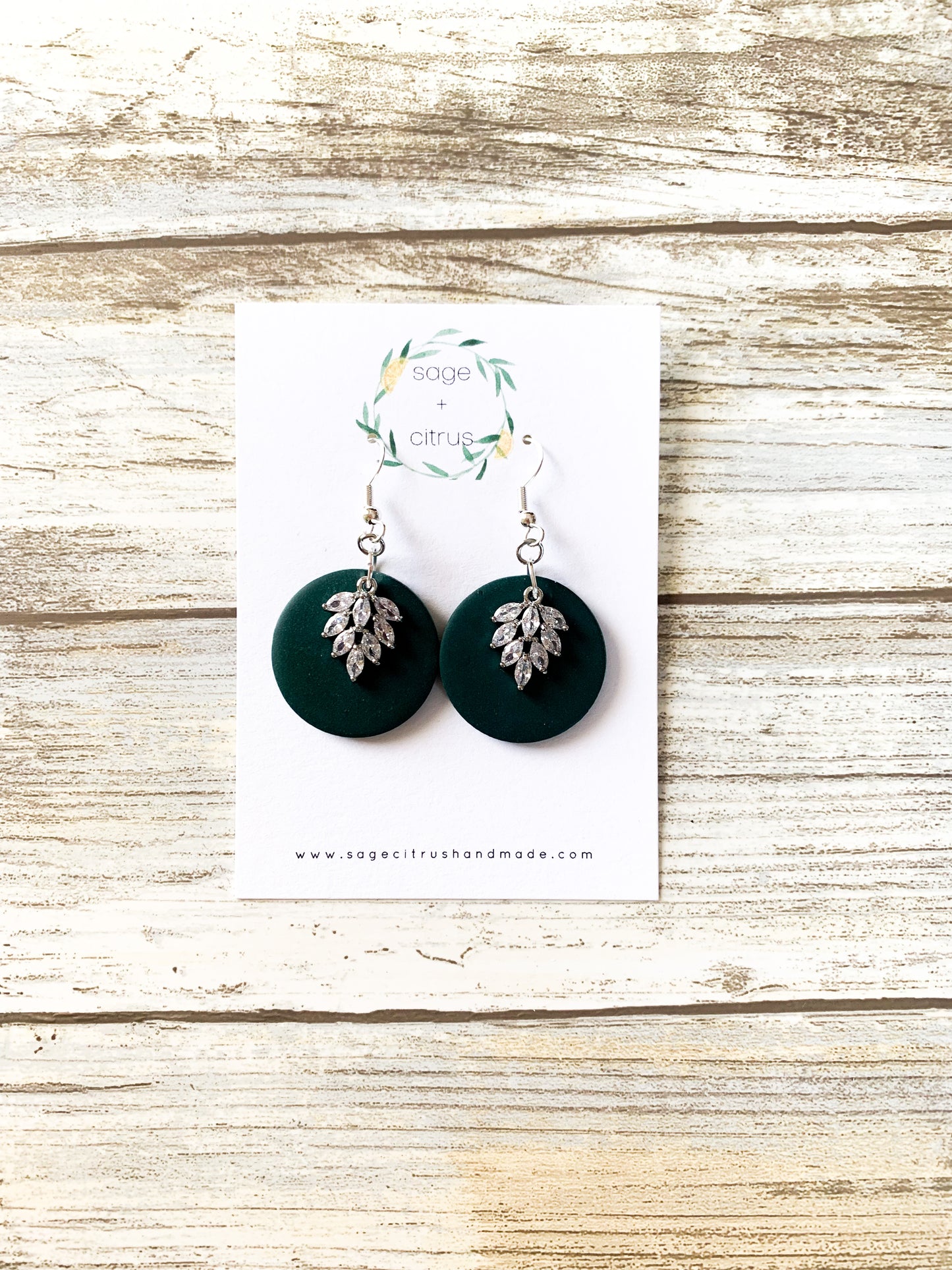 Green CZ Dangles