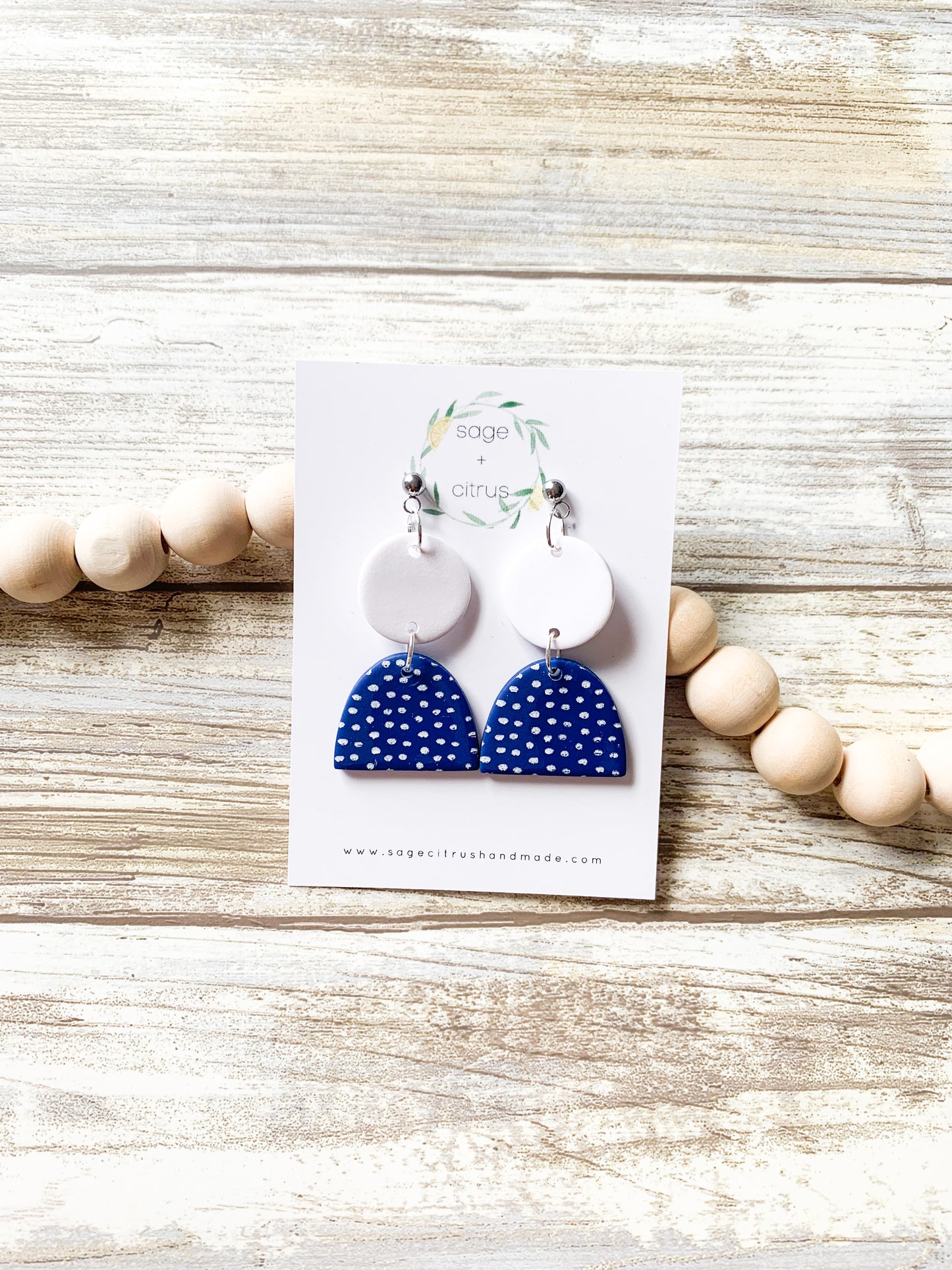 Polka Dot & Stripe Dangles