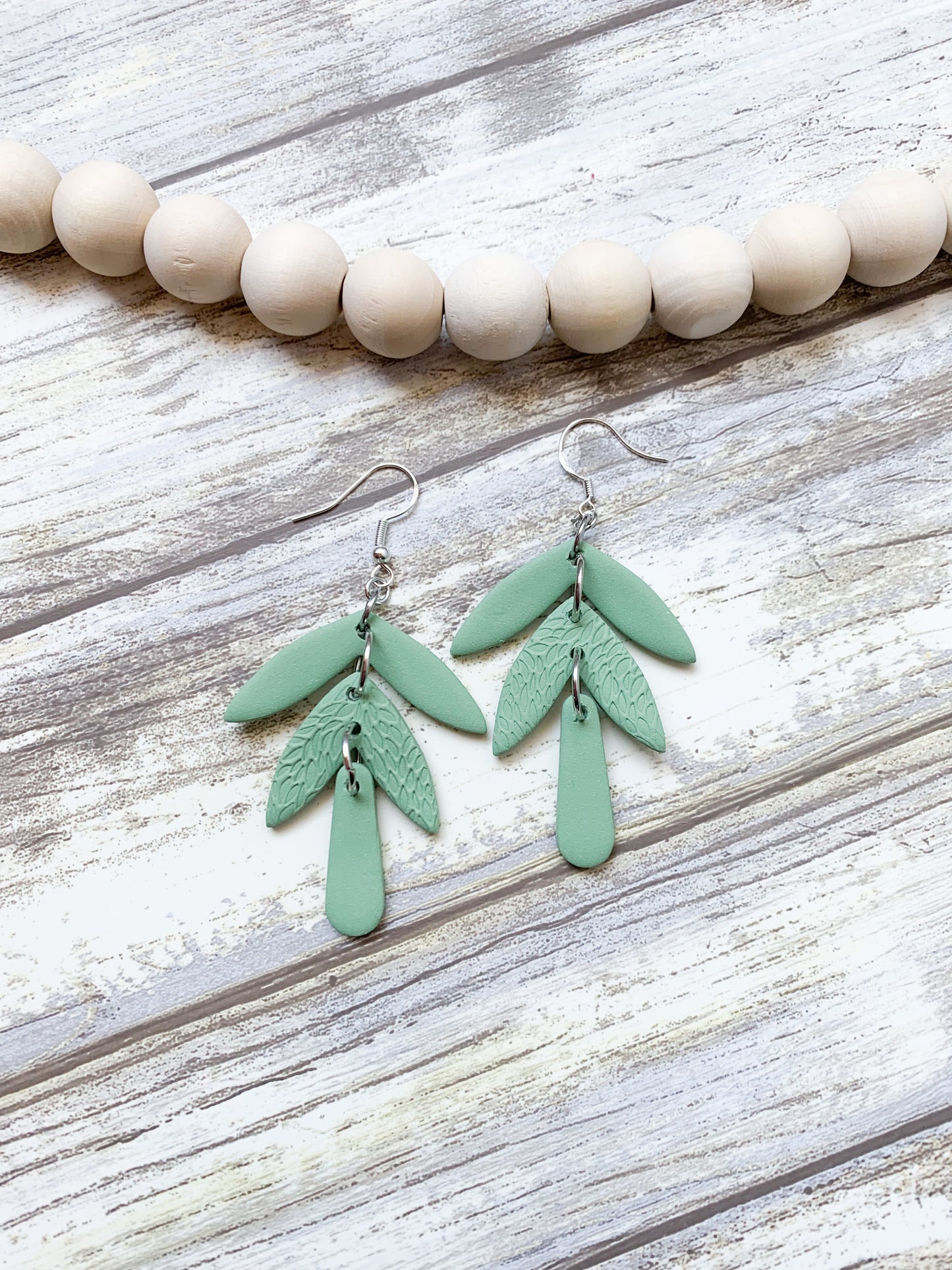 Three Tiered Leaf Dangles