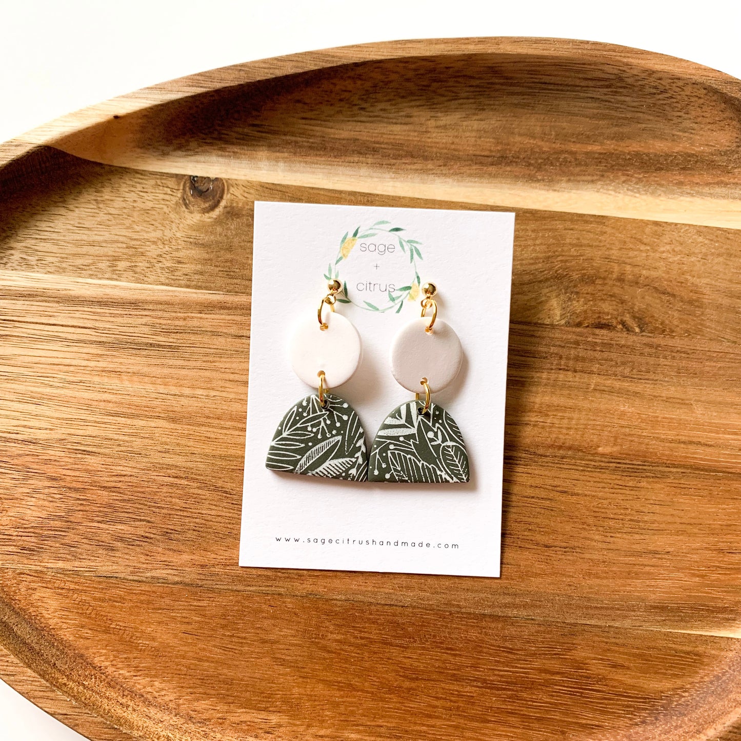 Fall Pattern Dangles - Olive