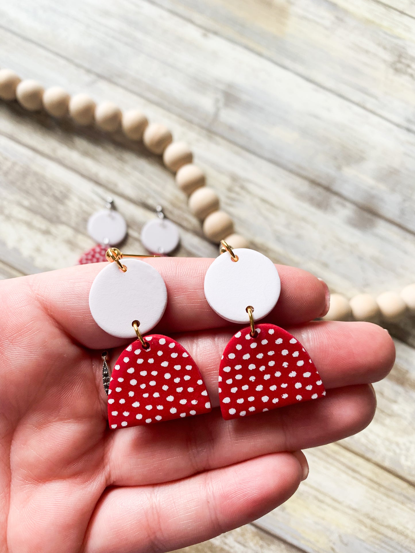 Polka Dot & Stripe Dangles