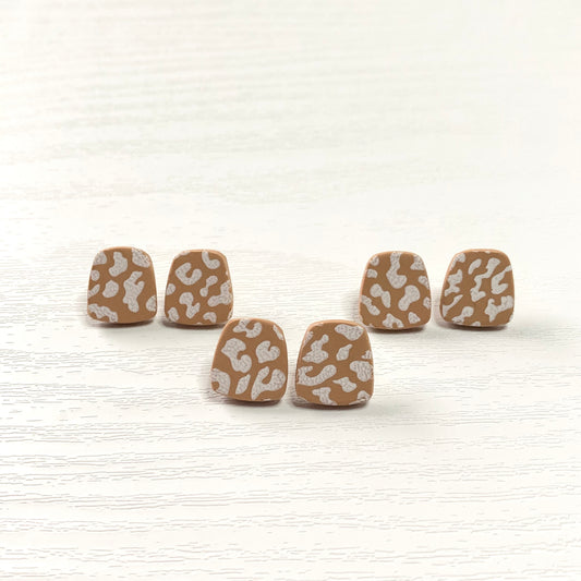 Leopard Print Studs