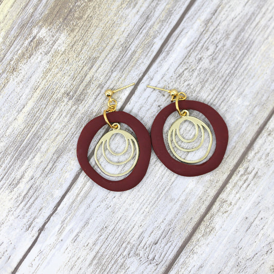 Circle Statement Earrings