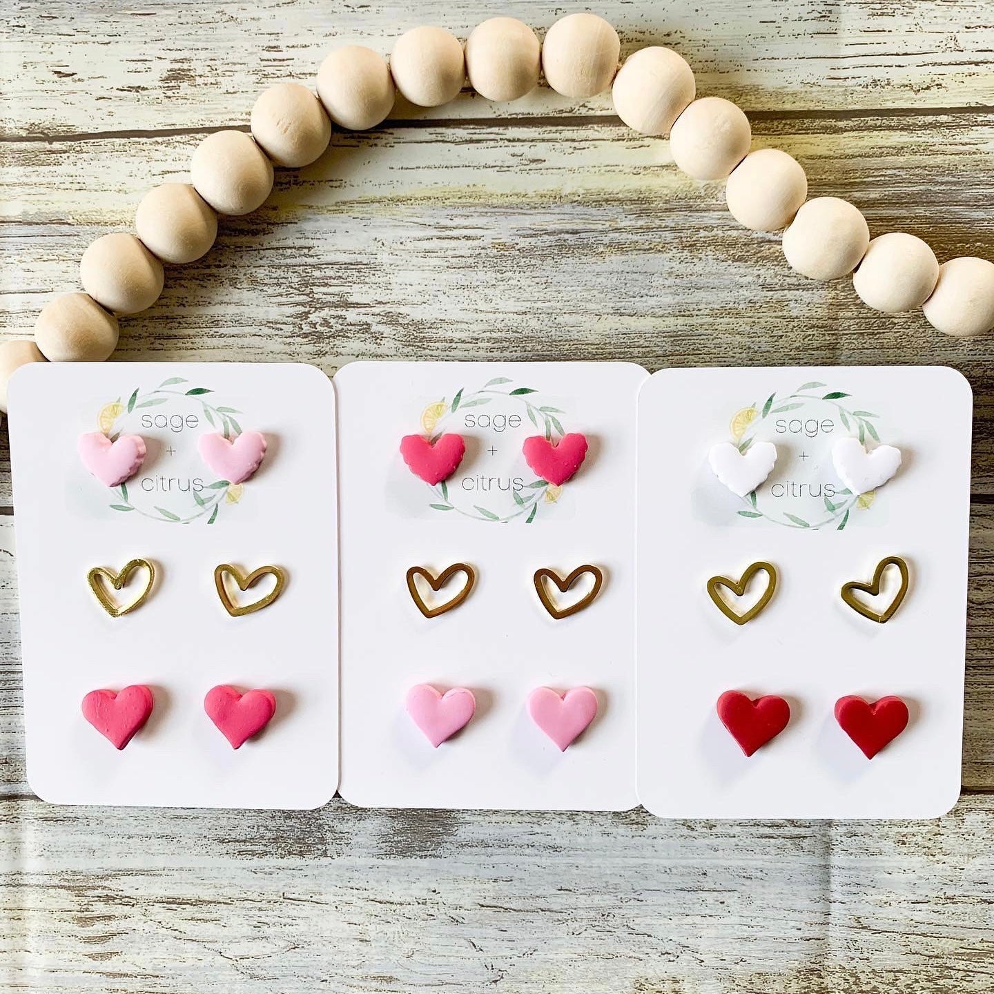 Heart Gold Stud Pack
