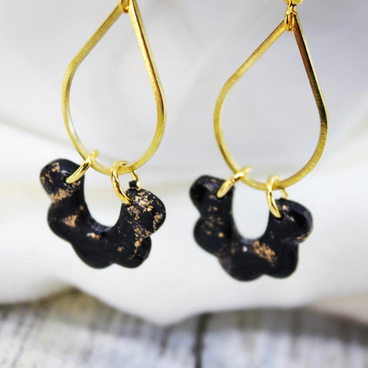 Small Black & Gold Dangles