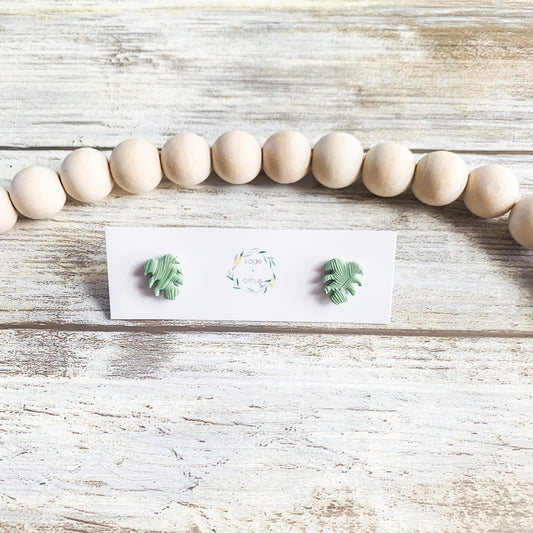 Monstera Studs