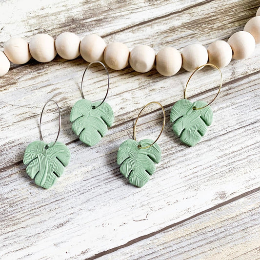 Monstera Hoops