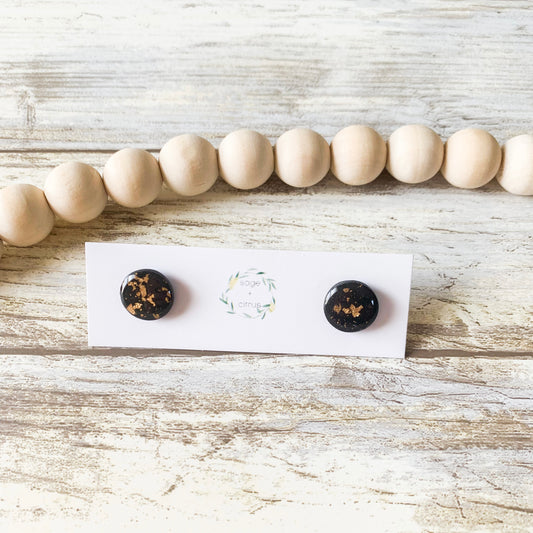 Gold Leaf Studs