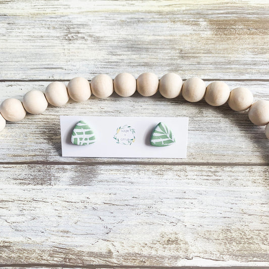Palm Leaf Studs